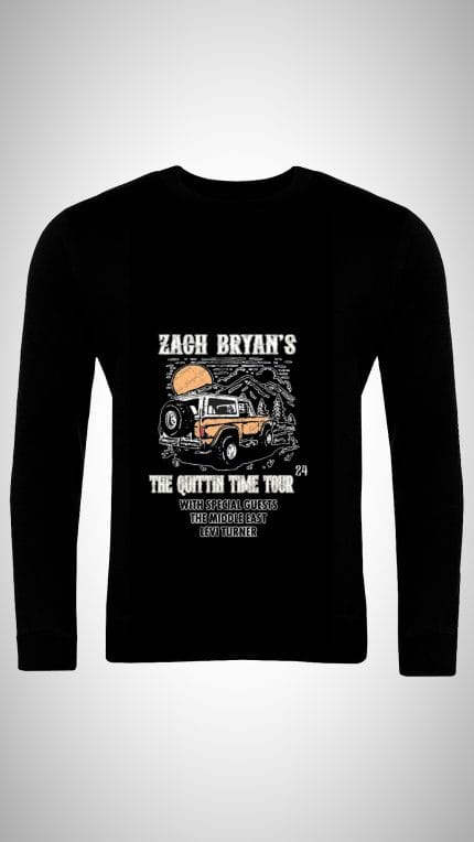 Zach Bryan The Quittin Time Tour Sweatshirt