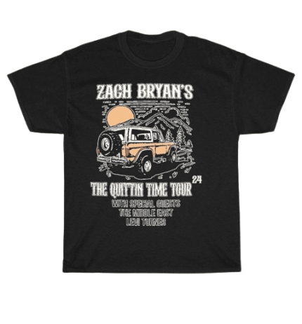 The Quittin Time Tour Tee Black