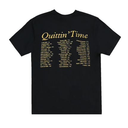 Zach Bryan The Quittin Time Tour T-shirt