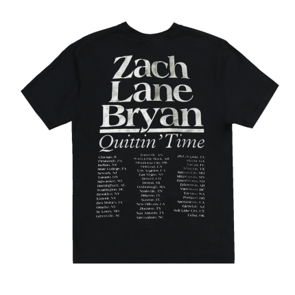 Zach Bryan The Quittin Time Tour T-shirt