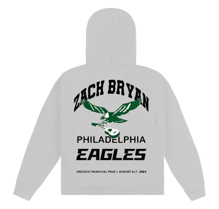 Catch Zach Bryan in Philadelphia for the Quittin Time Tour 2024 and celebrate with exclusive Eagles-themed merch! From tour-specific apparel to unique collectibles, show your support for Zach Bryan and the Eagles with our limited-edition items. Shop now to get your hands on the must-have gear for this unforgettable tour!