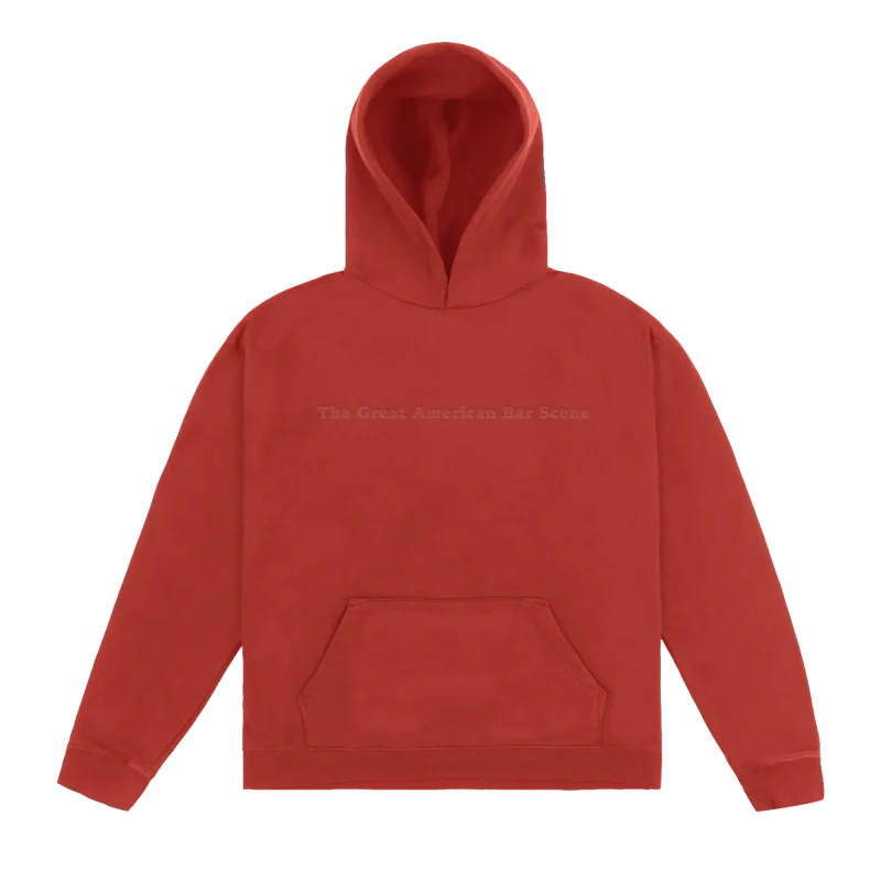 Zach Bryan Bar Scene Rust Hoodie