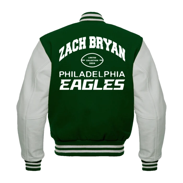 EAGLESXZACHBRYANVARSITYJACKETBACK