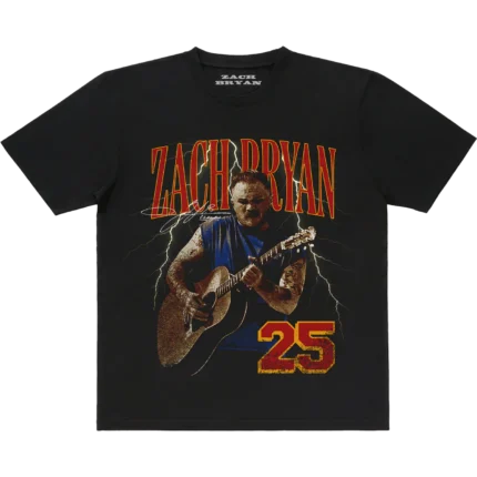 Zach Bryan 2025 Lightning Tee | Official Tour T-Shirt